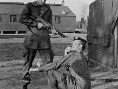 A Camp Mackall 1943  Whitey and Walt